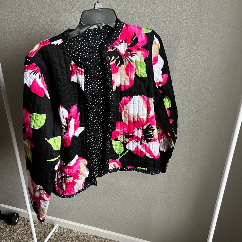 Floral button up  jacket